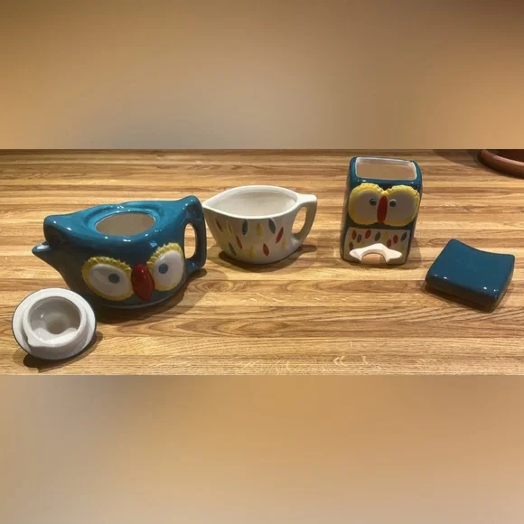 Twinings of London "Vintage Classics" Owl Tea For One Tea Caddy Cup & Pot NEW - Picture 15 of 15